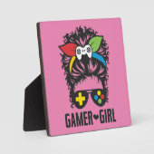 Gamer Girl - Funny Video Gamer, Gaming Spaß Joke Fotoplatte (Vorderseite)