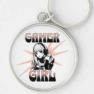 Gamer Girl   Gaming Schlüsselanhänger