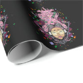 Gamer Girl Geschenkpapier (Rolleneckpunkt)