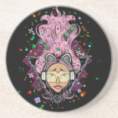 Gamer Girl Getränkeuntersetzer (Vorne)