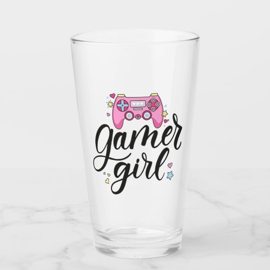 Gamer Girl Glas (Vorderseite)