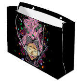 Gamer Girl Große Geschenktüte (Rückseite Schrägansicht)