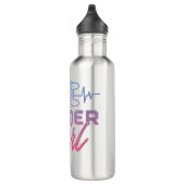Gamer Girl Heartbeat Edelstahlflasche (Rechts)