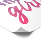 Gamer Girl Heartbeat Poster (Ecke)