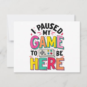 Gamer Girl Ich hielt mein Spiel an, um hier lustig Feiertagskarte
