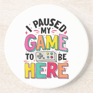 Gamer Girl Ich hielt mein Spiel an, um hier lustig Getränkeuntersetzer