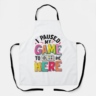 Gamer Girl Ich hielt mein Spiel an, um hier lustig Schürze