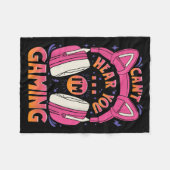 Gamer Girl kann nicht hören, dass ich Niedliche Vi Fleecedecke (Vorderseite (Horizontal))