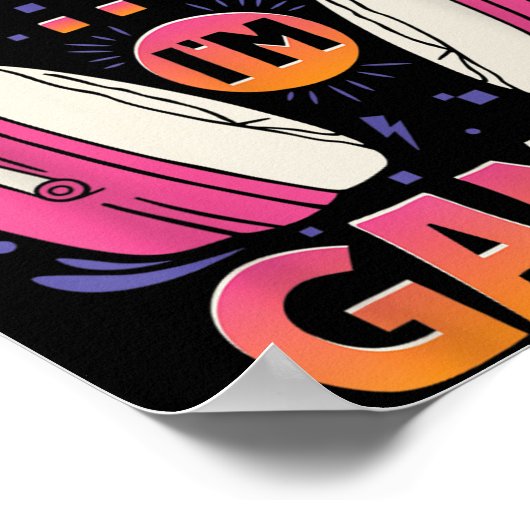 Gamer Girl kann nicht hören, dass ich Niedliche Vi Poster (Ecke)