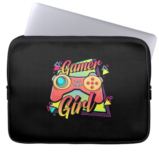 Gamer Girl Laptopschutzhülle (Vorderseite)