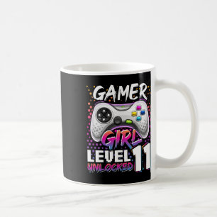 Gamer Girl Level 11 Entsperrtes Videospiel 11. Geb Kaffeetasse