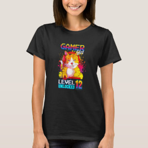 Gamer Girl Level 12 unverschlossene 12. Geburtstag T-Shirt