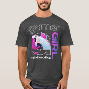 Gamer Girl Lustiges Video-Spiel Gaming-Fan Familie T-Shirt