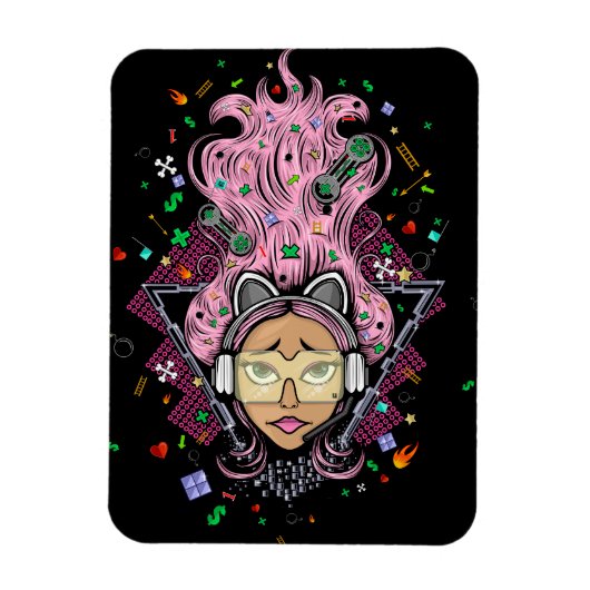 Gamer Girl Magnet (Vertikal)