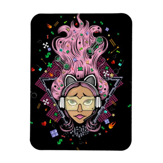 Gamer Girl Magnet (Vertikal)