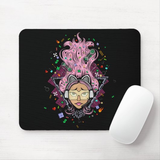Gamer Girl Mousepad (Mit Mouse)
