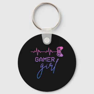 Gamer Girl Niedlich Heartbeat Gamer for Girl Schlüsselanhänger