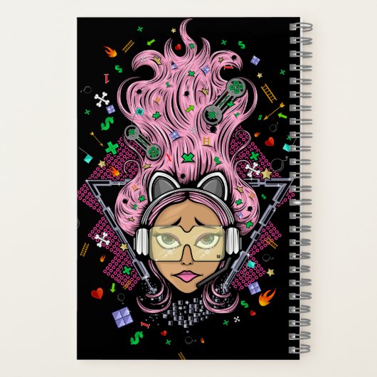 Gamer Girl Notizblock (Rückseite)