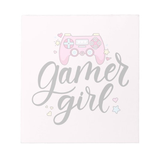 Gamer Girl Notizblock (Vorderseite)