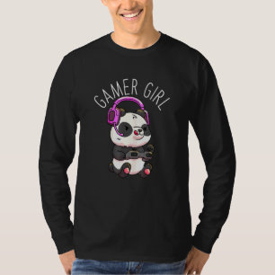 Gamer Girl Panda Gaming Pandas Video Game Women Ga T-Shirt