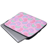 Gamer Girl Pastel Cartoon Video Game Controller Laptopschutzhülle (Vorne Knopf)