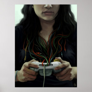 Gamer Girl (Plakat/Druck) Poster