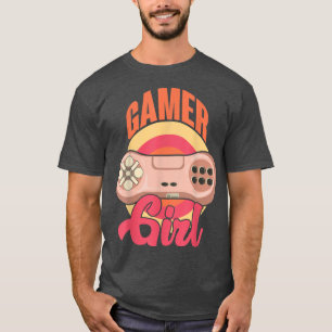 Gamer Girl Playing Video Games Player Women Girls T-Shirt