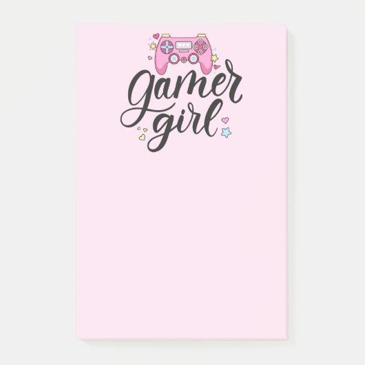 Gamer Girl Post-it Klebezettel (Vorderseite)