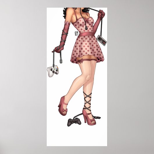 Gamer Girl Poster (Vorne)