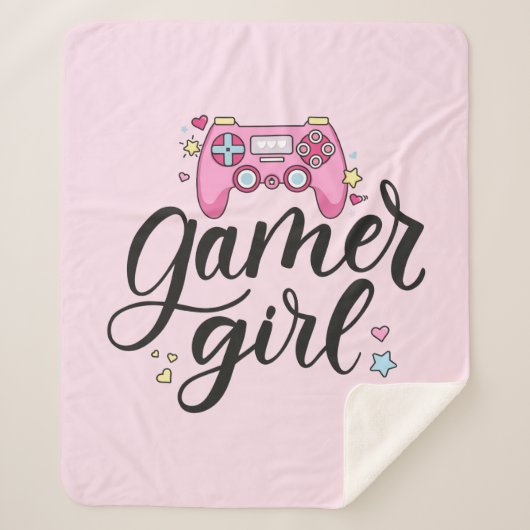 Gamer Girl Sherpadecke (Vorderseite)