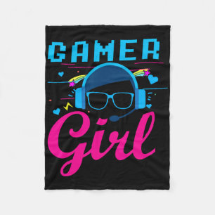 Gamer Girl Shirt Videospielgeschenke für Damen Gam Fleecedecke