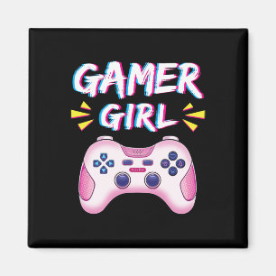 Gamer Girl Süßer Rosa Controller Videospiel Mädche Magnet