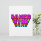 Gamer Girl Text (Stehend Vorderseite)