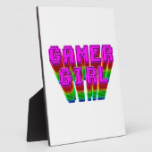 Gamer Girl Text Fotoplatte (Seite)