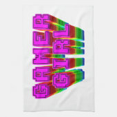 Gamer Girl Text Handtuch (Vertikal)