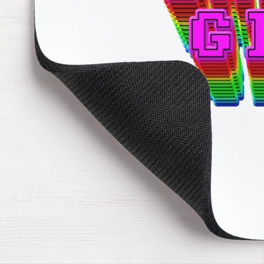 Gamer Girl Text Mousepad (Ecke)