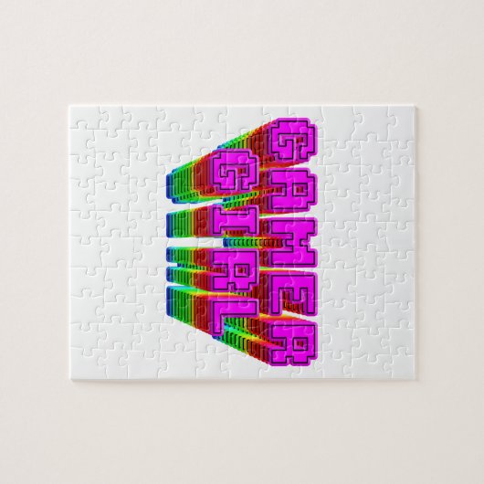 Gamer Girl Text Puzzle (Horizontal)
