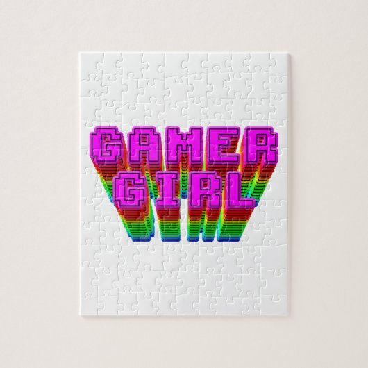 Gamer Girl Text Puzzle (Vertikal)