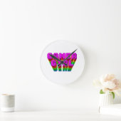 Gamer Girl Text Runde Wanduhr (Zuhause)