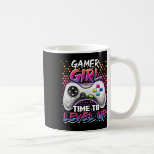 Gamer Girl Time to Level Up Video Game Birthday Gi Kaffeetasse