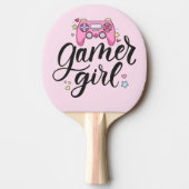 Gamer Girl Tischtennis Schläger (Vorderseite)