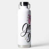 Gamer Girl Trinkflasche (Vorderseite)