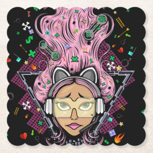Gamer Girl Untersetzer