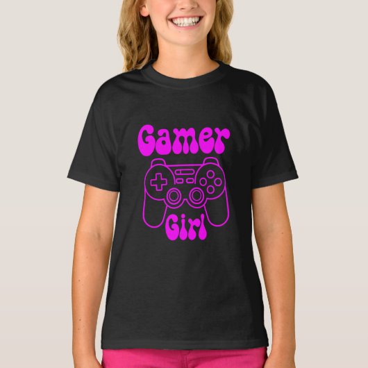 Gamer Girl Video Gaming Funny T-Shirt (Vorderseite)