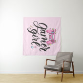 Gamer Girl Wandteppich (Beispiel (Horizontal))