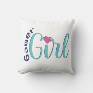 Gamer Girl Wurfkissen - Perfektes Gaming-Geschenk Kissen