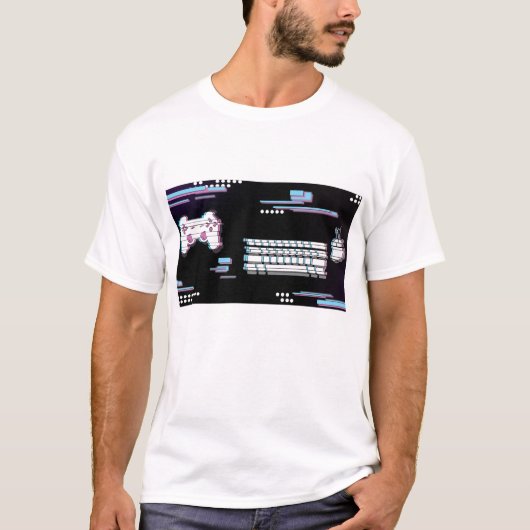 Gamer Glitch T-Shirt (Vorderseite)