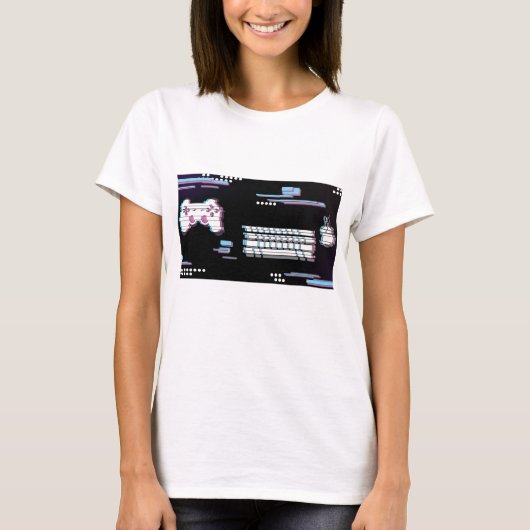 Gamer Glitch T-Shirt (Vorderseite)