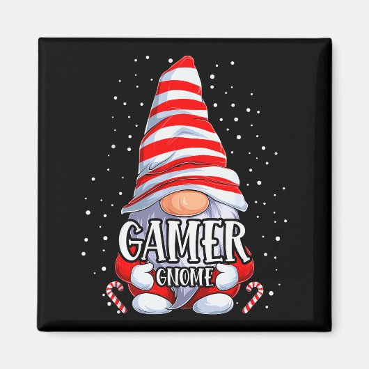 Gamer Gnome Christmas Pajamas Matching Family Grou Magnet (Vorne)