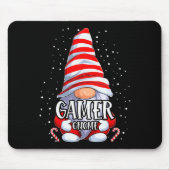 Gamer Gnome Christmas Pajamas Matching Family Grou Mousepad (Vorne)